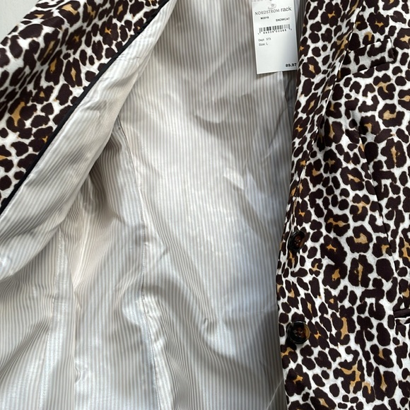 J. Crew NWT Woman’s Animal Print blazer, size, Beautiful!! - Picture 7 of 10